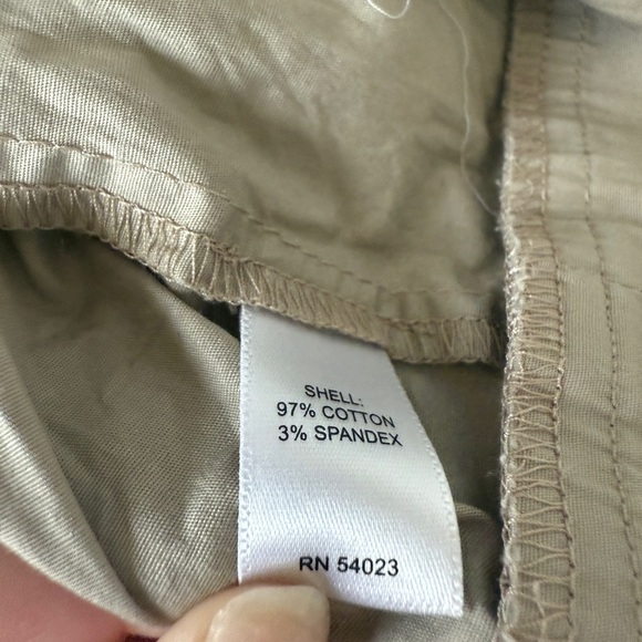 Banana Republic Tan Midi Dress with Notched Collar and Cap Sleeves - Picture 7 of 8